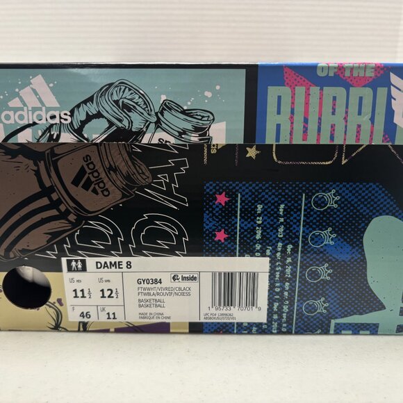 NWT! Adidas Dame 8 Dame Time - Men's Size 11.5 - Original Box  - 1998 - Picture 8 of 8